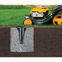Brabantia topspinner droogmolen met metalen grondanker 40 meter metallic grey - thumbnail