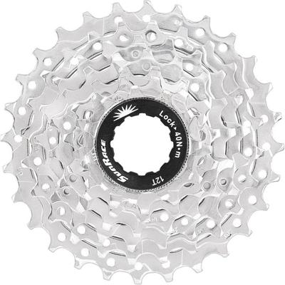 Sunrace csm63 7 speed cassette 12-28t zilver in box - thumbnail