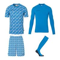 Uhlsport Progressive Keeperstenue Pack Kids Blauw - thumbnail