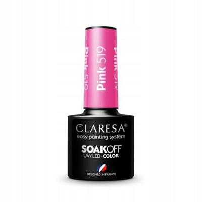 Claresa uv/led gellak 5ml pink 519 sunny garden Claresa uv/led gellak 5ml pink 519 sunny garden
