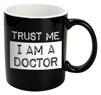 Black & White mok doctor zwart