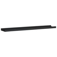 VidaXL Fotoplanken 2 st 80x9x3 cm mdf zwart - thumbnail