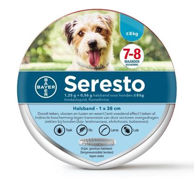 Seresto halsband voor kleine honden 1 verpakking Seresto halsband voor kleine honden 1 verpakking
