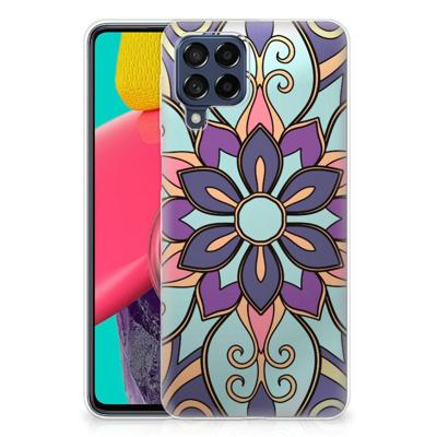Samsung Galaxy M53 | TPU Case | Purple Flower