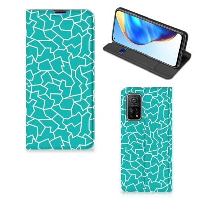 Xiaomi Mi 10T | 10T Pro | Bookcase | Cracks Blue