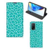 Xiaomi Mi 10T | 10T Pro | Bookcase | Cracks Blue - thumbnail