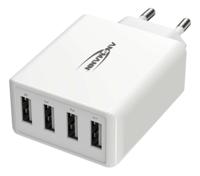 Ansmann HomeCharger HC430 USB-oplader 30 W 4x USB-A Wit Binnen - thumbnail