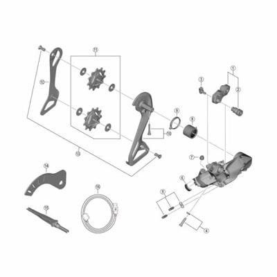 Shimano boot for ew-sd300 cable connection