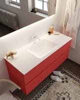 Mondiaz Vica 120cm badmeubel fire 2 lades wastafel Cloud midden met 1 kraangat - thumbnail