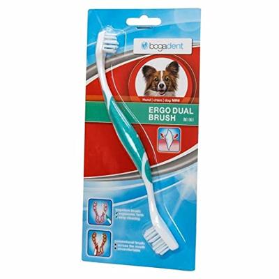BOGAR Bogadent® Ergo dual brush Mini - dubbelzijdige tandenborstel voor honden BOGAR Bogadent® Ergo dual brush Mini - dubbelzijdige tandenborstel voor honden