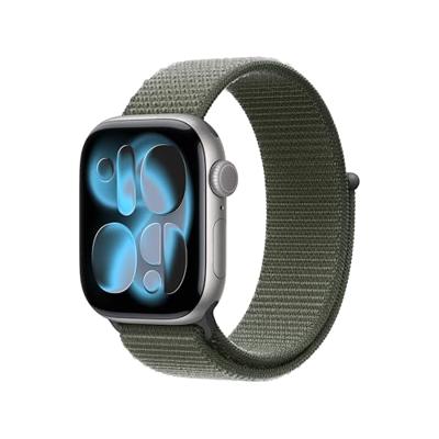 Apple Watch Band - Geweven sportbandje - 42 mm - Bosgroen - Eén maat voor de meeste polsen