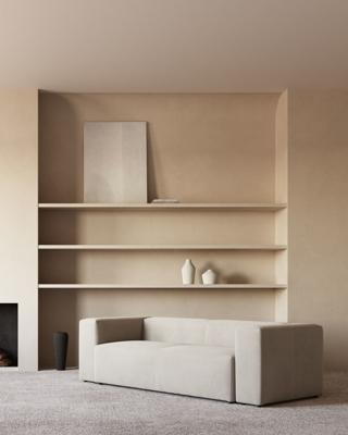 Kave Home 3-zits Bank 'Blok' 240cm, kleur Beige