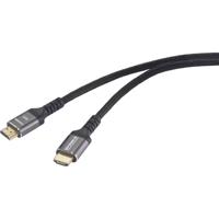 SpeaKa Professional SP-13125596 HDMI-kabel HDMI Aansluitkabel HDMI-A-stekker, HDMI-A-stekker 0.50 m Zwart 4K UHD - thumbnail