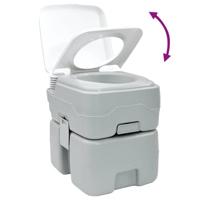 VidaXL Camping toilet grijs en wit 41,5 x 36,5 x 42 cm polyetheen - thumbnail