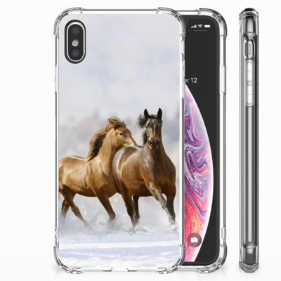 Apple iPhone Xs Max Case Anti-shock Paarden Apple iPhone Xs Max Case Anti-shock Paarden