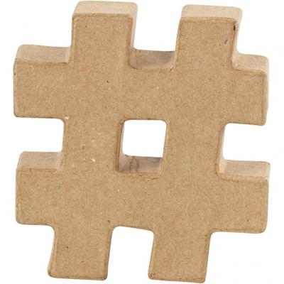 Creativ Company Teken, #, h: 10 cm, dikte 1,7 cm, 1 stuk