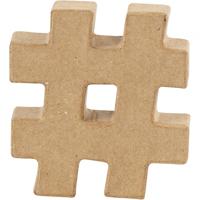 Creativ Company Teken, #, h: 10 cm, dikte 1,7 cm, 1 stuk - thumbnail