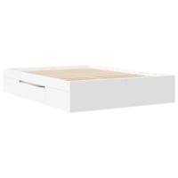 Bedframe massief hout wit 140x190 cm - thumbnail