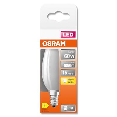OSRAM HOMELIGHTING 4058075435513 LED-lamp Energielabel D (A - G) E14 Kaars 5.9 W = 60 W Warmwit (Ø x h) 35 mm x 100 mm Niet dimbaar 1 stuk(s) OSRAM HOMELIGHTING 4058075435513 LED-lamp Energielabel D (A - G) E14 Kaars 5.9 W = 60 W Warmwit (Ø x h) 35 mm x 100 mm Niet dimbaar 1 stuk(s)