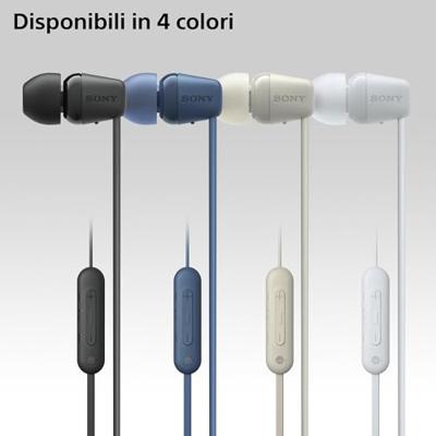 Sony WI-C100 In-ear Draadloos Wit Sony WI-C100 In-ear Draadloos Wit