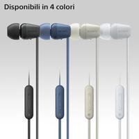 Sony WI-C100 In-ear Draadloos Wit - thumbnail