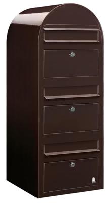 Bobi BrievenbusTrio 8017 Donkerbruin - 01.01.06.30