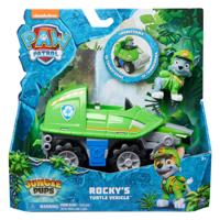 PAW Patrol Jungle Pups Rocky's schildpadvoertuig met speelfiguur - thumbnail