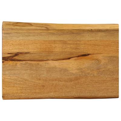 Tafelblad met natuurlijke rand 50x40x3,8 cm massief mangohout