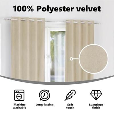 VidaXL Verduisterende gordijnen 2 pcs crème 140 x 225 cm fluweel