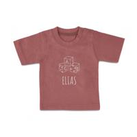 Baby shirt bedrukken - Korte mouw - Roze - 74/80 - thumbnail