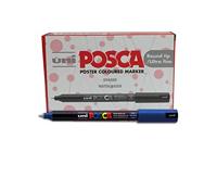 Paintmarker uni posca pc1mr ef donkerblauw | 12 stuks - thumbnail