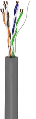 Goobay 68941 Netwerkkabel CAT 5e U/UTP 4 x 2 x 0.12 mm² Grijs 100 m