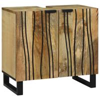 Badkamermeubelset met lade met plank 3 pcs Bruin Bewerkt hout - thumbnail
