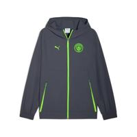 PUMA Manchester City Pumatech Trainingsjack Woven 2025-2026 Grijs Groen - thumbnail