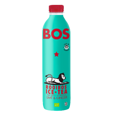 Bos ice tea lime & ginger bio pet 6x 1000ml)