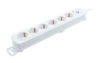 Stopcontactenstrip 6 Tomas met Interruptor TM Electron 3680 W - thumbnail