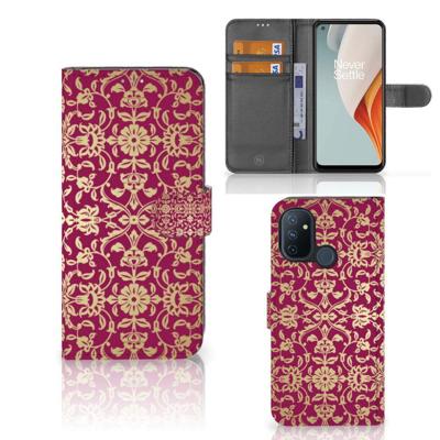 Wallet Case OnePlus Nord N100 Barok Pink Wallet Case OnePlus Nord N100 Barok Pink