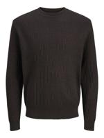 J&j Premium Jprblubarkley Knit Crew Neck Ch Ln Trui Fudge - thumbnail