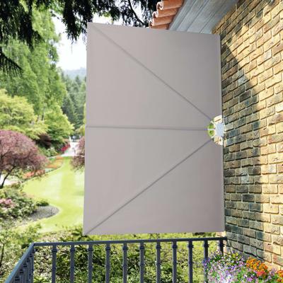 VidaXL Terrasscherm inklapbaar 240x160 cm crème VidaXL Terrasscherm inklapbaar 240x160 cm crème
