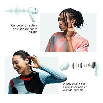 Xiaomi Redmi Buds 6 Green - 42 uur batterijduur, hifi-geluid met dubbele drivers, 49 dB ANC, 4 EQ-modi, AI-ruisonderdrukking, snel opladen, Bluetooth 5.4, Google Fast Pair ondersteuning