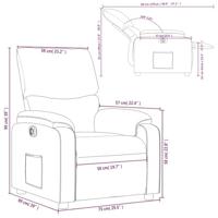 Fauteuil elektrisch verstelbaar kunstleer crèmekleurig - thumbnail