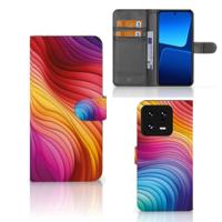 Book Case voor Xiaomi 13 Pro Regenboog - thumbnail