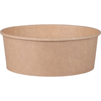 Depa Maaltijdbowl | 1300ml | 185mm | 66mm | karton + PE | bruin | 300 stuks - thumbnail