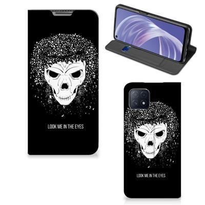 Mobiel BookCase OPPO A73 5G Skull Hair Mobiel BookCase OPPO A73 5G Skull Hair