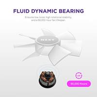 NZXT F140 Core - 140mm RGB Fan - Single - Black - thumbnail
