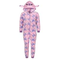 Onesie Lilo & Stitch & Roze Maat 98-104 - thumbnail