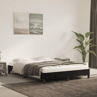 Bedframe zonder matras 140x200 cm fluweel zwart