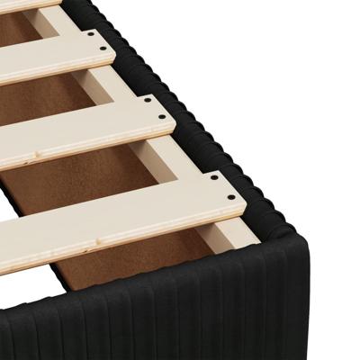 Bedframe zonder matras 120x200 cm fluweel zwart