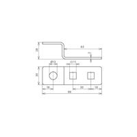 DEHN ES ZF 2X11.11 1XB13 V2A Eindstuk 1 stuk(s) - thumbnail
