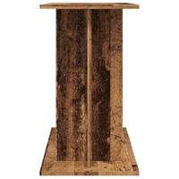 Aquariumstandaard 80x35x60 cm bewerkt hout oud houtkleurig - thumbnail